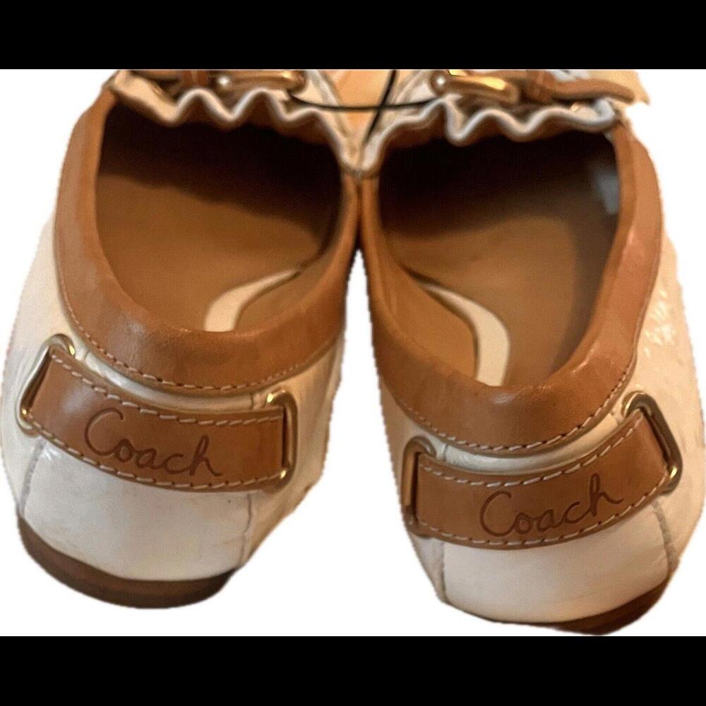 Coach Style F2070 Women’s Size 5.5B FELIX Buckle Flats Shoes - Picture 4 of 6